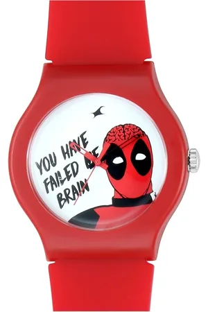 Fastrack Deadpool Quartz Analog Bicolour Dial Silicone Strap Unisex Watch