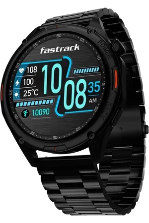 Fastrack Marvellous FX1 Unisex Smart Watch With Black Metal Strap