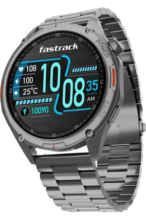 Fastrack Marvellous FX1 Unisex Smart Watch With Silver Metal Strap
