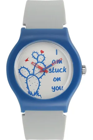 Fastrack Valentine Quartz Analog Grey Dial Silicone Strap Unisex Watch