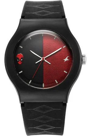 Fastrack Deadpool Wolverine Quartz Analog Dial With Black Silicone Strap Watch For Unisex