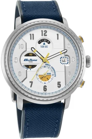 Titan Octane Aerobatics Silver Dial Chronograph Nylon Strap watch for Men