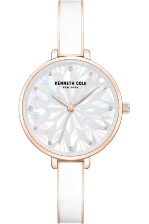 Kenneth Cole Quartz Analog White Dial Rose Gold Colour Stainless Steel Strap Watch For Women