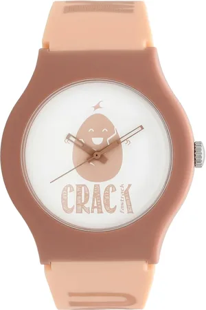 Fastrack Quartz Analog White Dial Silicone Strap Watch for Unisex