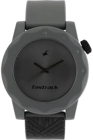 Fastrack Quartz Analog Grey Dial Plastic Strap Watch for Unisex