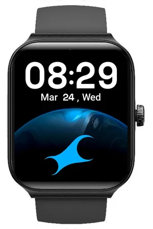 Fastrack Smartwatch Reflex Horizon with 4.17 cm UltraVU Display Built-in Alexa with 100 Plus Sports Modes With Black Strap