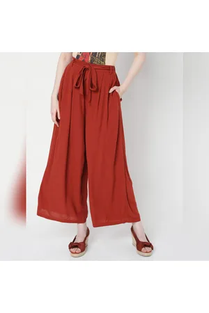 Buy Cotton Silk Waist Tie Up Ijar Pant for Women Online at Fabindia |  10697421