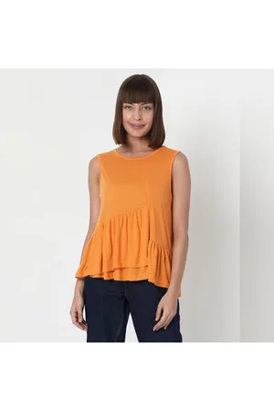 Peplum Tops in Orange - 5 products