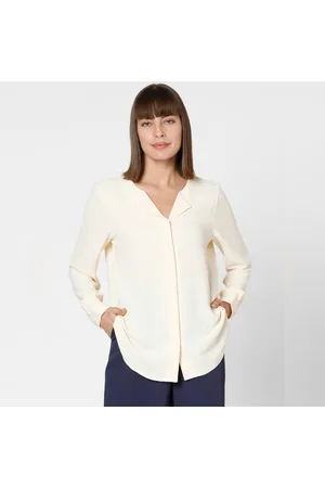 Tops in the color beige for Women on sale