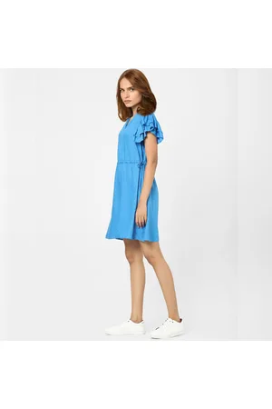 Buy Women's Vero Moda Plain Round Neck Midi Dress Online | Centrepoint KSA