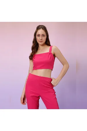 Crop Tops & Bralettes in the color pink for Women on sale