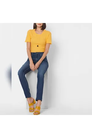 Vero moda ripped jeans cheap