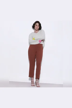 VERO MODA Women Brown High Rise Pants