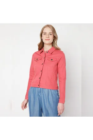 Buy Outstanding SJ16 Blush Pink And Navy Blue Silk Half Jacket Online |  Kessa