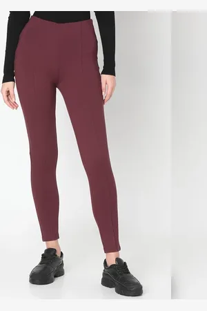 Save The Reef Red Crossover leggings with pockets-One Ocean