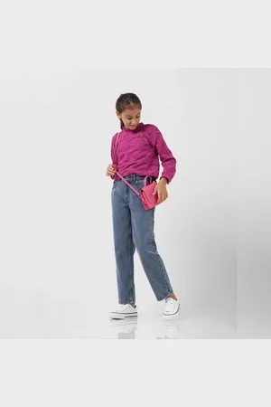 VERO MODA Girls GIRL Blue High Rise Jade Straight Fit Jeans