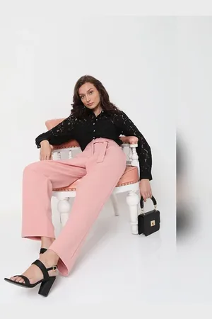 VERO MODA Women Pink High Rise Pants