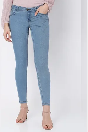 VERO MODA Women Light Blue Low Rise Wendy Skinny Jeans