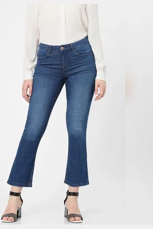 VERO MODA Women Dark Blue Mid Rise Petra Bootcut Jeans