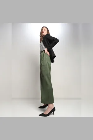 VERO MODA Women Green Mid Rise Cargo Pants