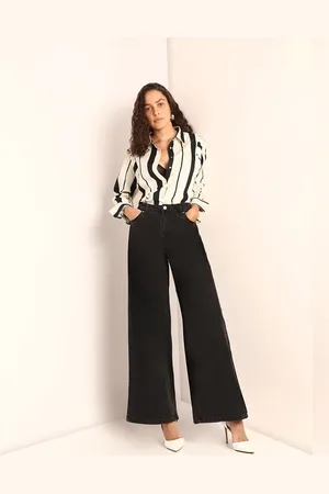 VERO MODA Women Black Mid Rise Loose Fit Jeans