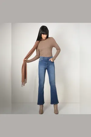 VERO MODA Women Blue High Rise Flared Jeans