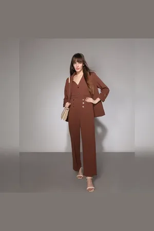 VERO MODA Women Brown High Rise Pants