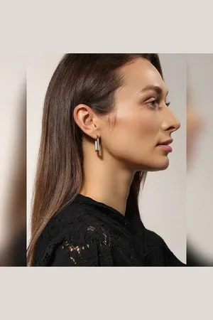 VERO MODA Silver Small Square Hoops