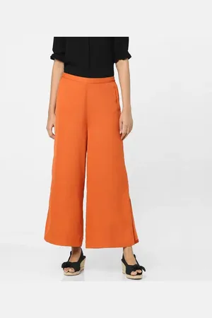 VERO MODA Women Orange Flared Pants