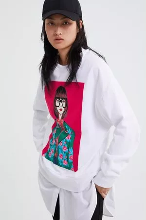Zara Woman print sweatshirt