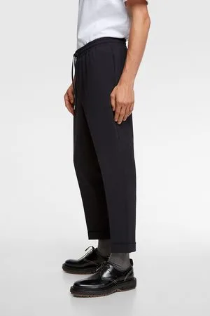 Zara Men Slim Fit Mens Imported 4 Way Lycra Pants, Machine wash