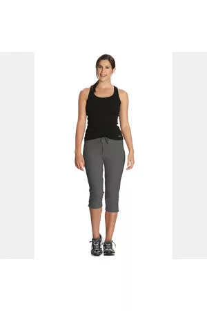 Jockey Women Stretch Trousers - Stretch Capri Pants Grey