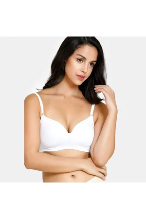 Buy Zivame Vivacious Padded Non Wired 3/4th Coverage T-Shirt Bra